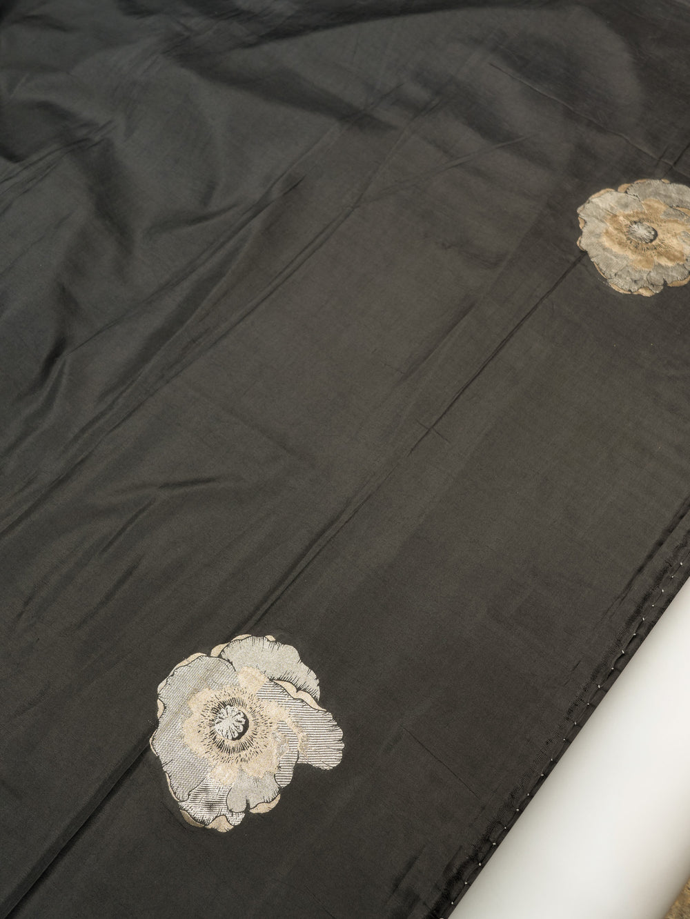 Handwoven Black Banarasi Katan Silk Co-ord Set