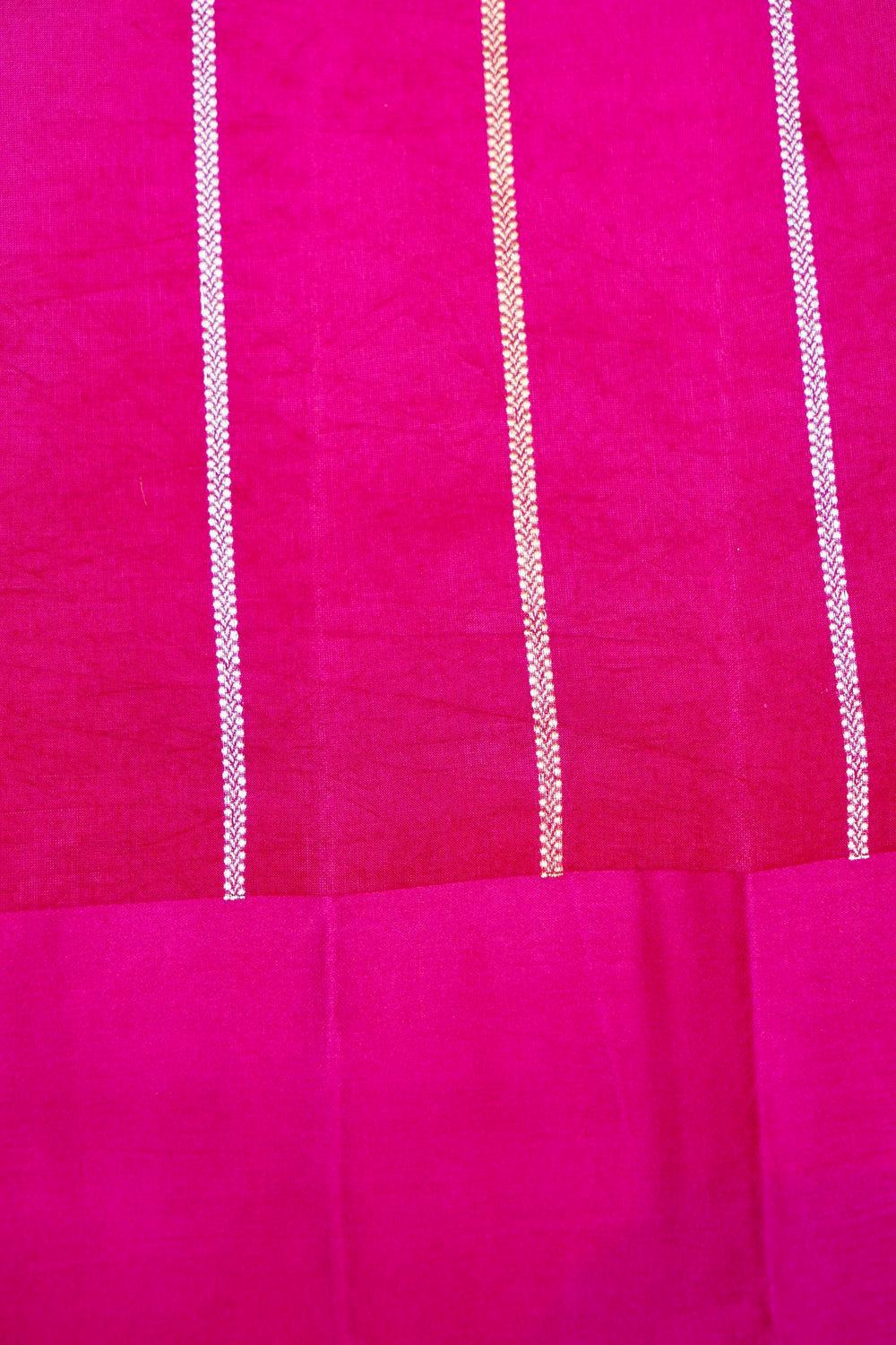 Handwoven Rani Pink Banarasi Katan Soft Silk Saree