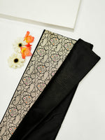 Handwoven Black Meenakari Banarasi Katan Silk Saree