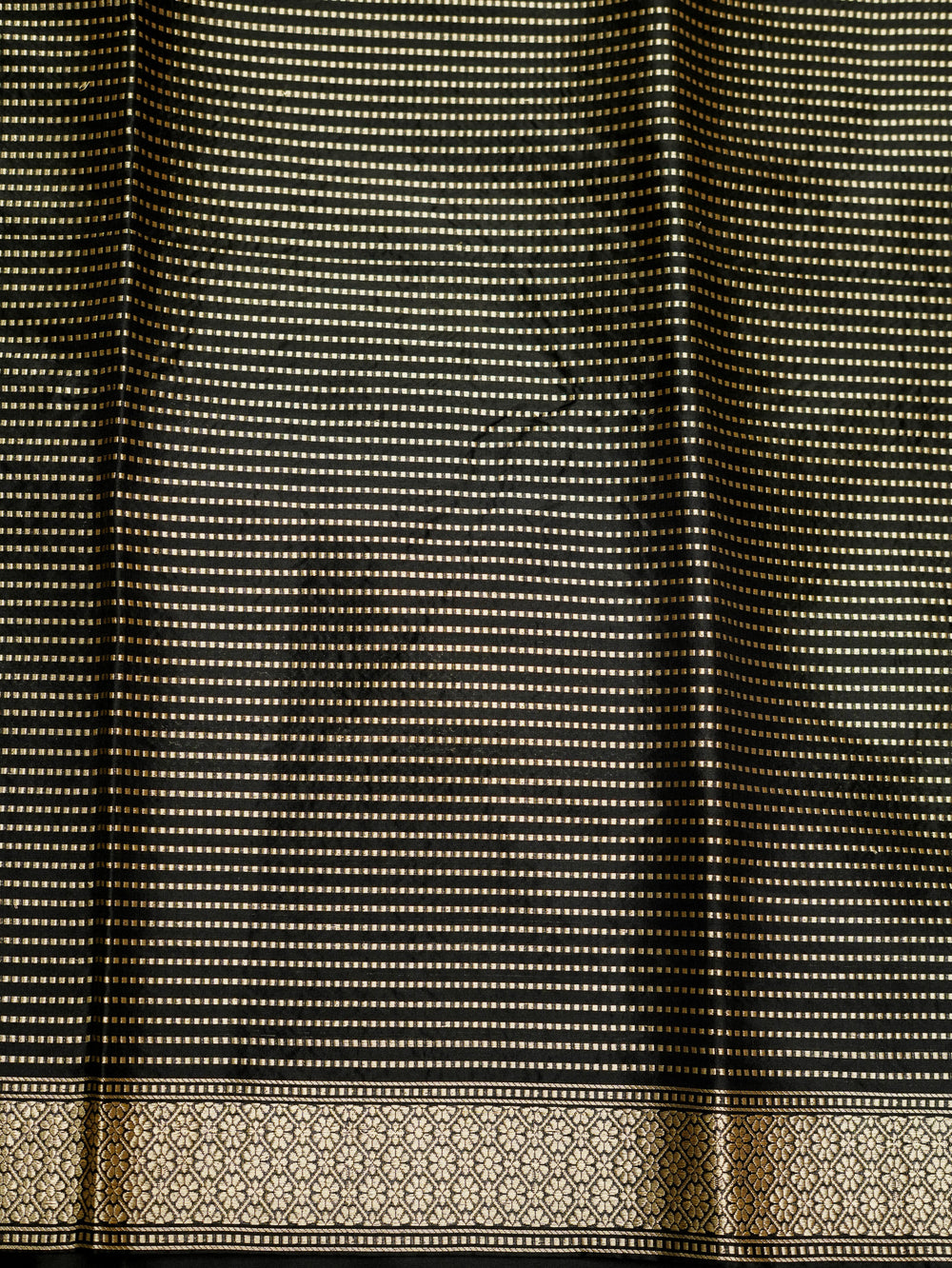 Handwoven Black Meenakari Banarasi Katan Silk Saree