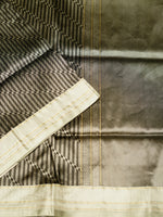Handwoven Black Banarasi Katan Silk Saree