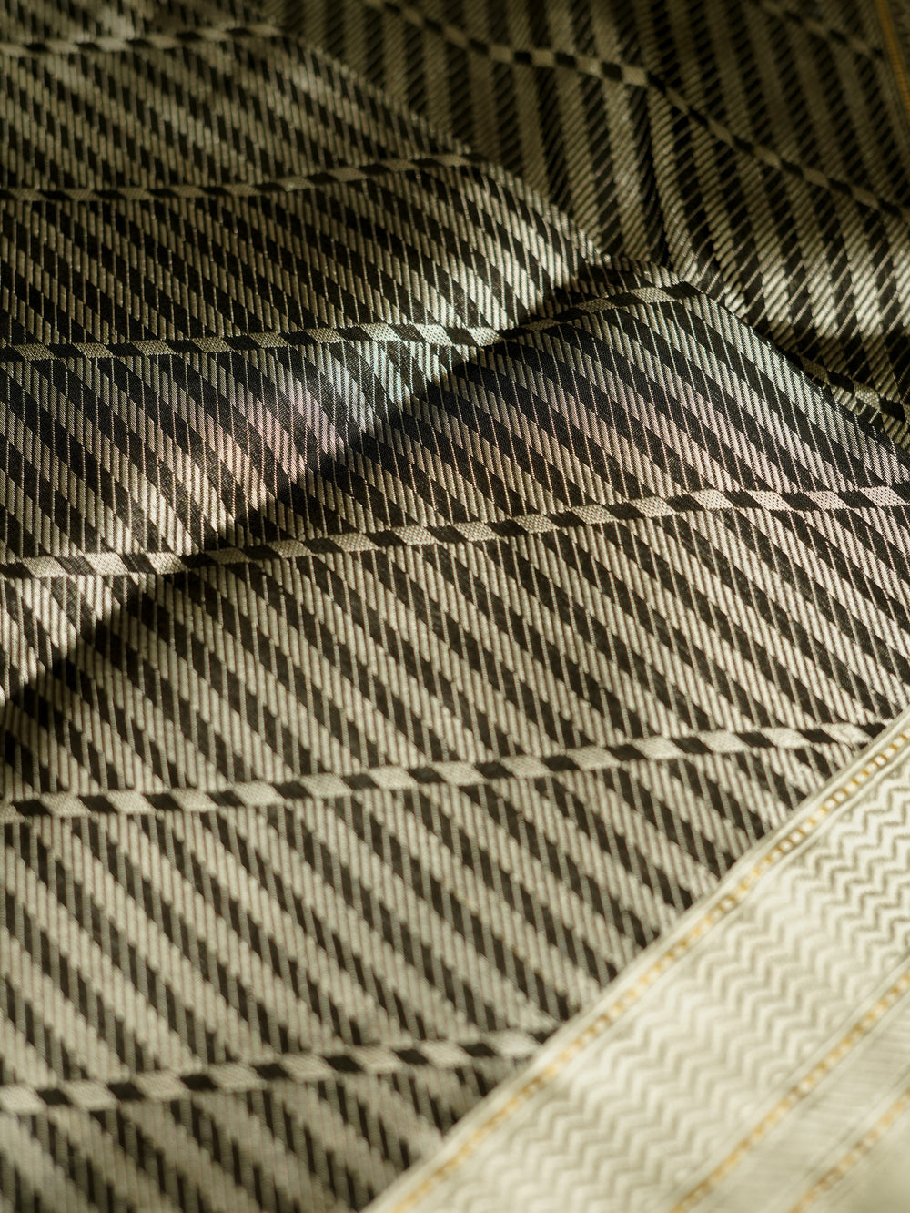 Handwoven Black Banarasi Katan Silk Saree