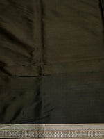 Handwoven Black Banarasi Katan Silk Saree