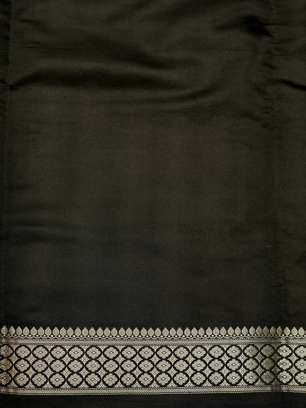 Handwoven Black Banarasi Katan Silk Saree