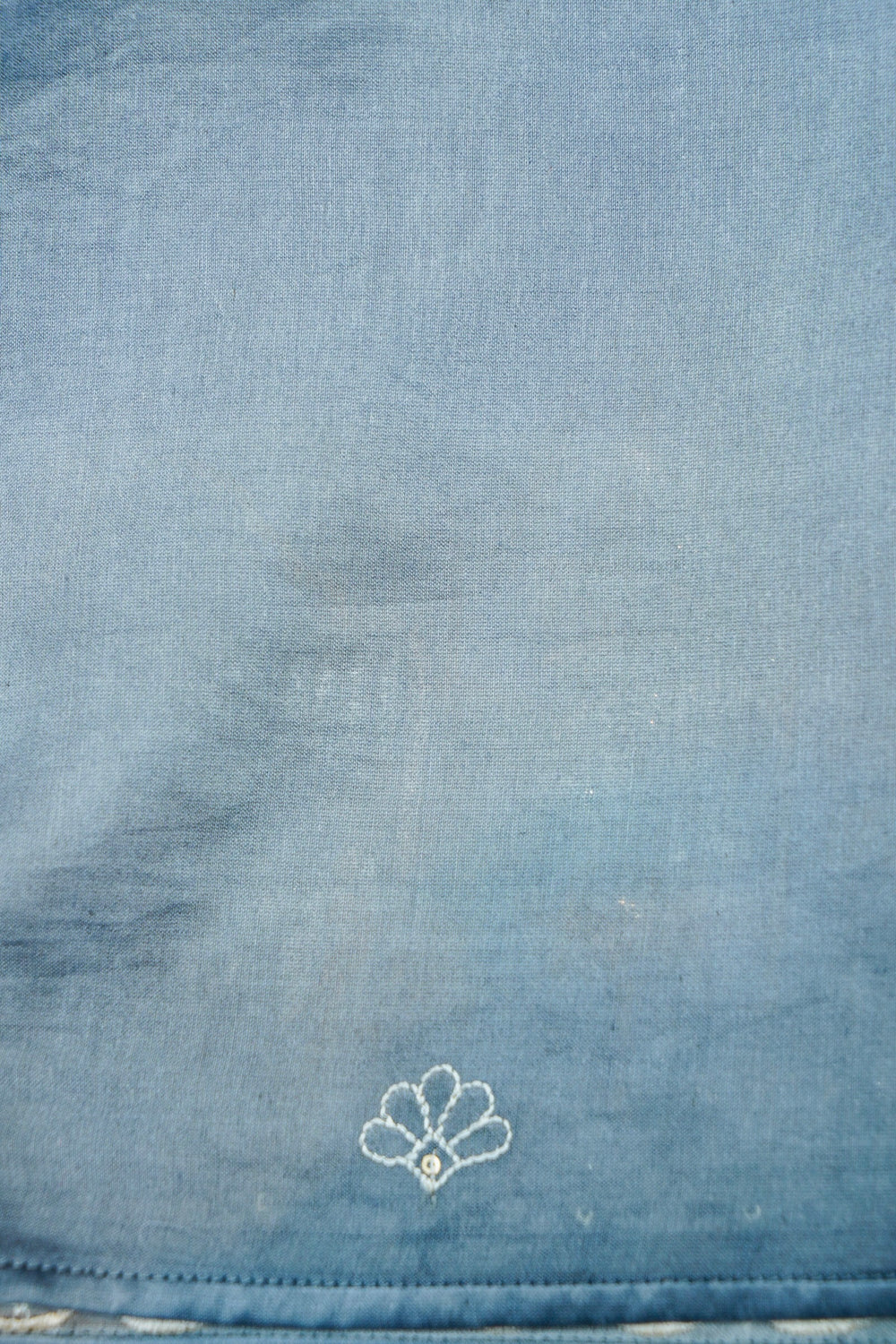 Designer Sky Blue Embroidered Organza Saree