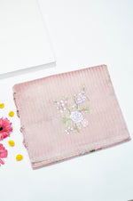 Designer Rose Pink Printed Organza Saree