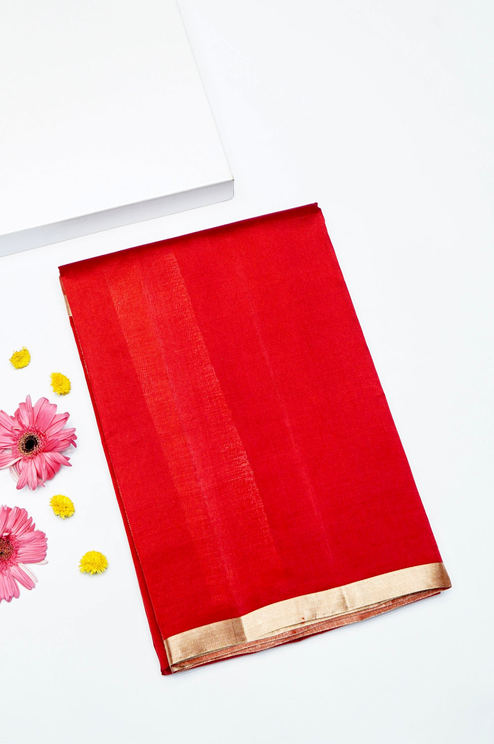 Handwoven Red Banarasi Silk Saree