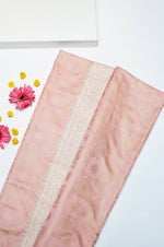 Banarasi Baby Pink Blended Mashru Silk Saree