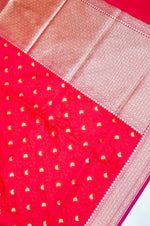 Banarasi Reddish Pink Blended Mashru Silk Saree