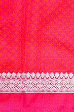 Banarasi Reddish Pink Blended Mashru Silk Saree