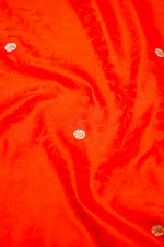 Banarasi Orange Blended Katan Silk Saree