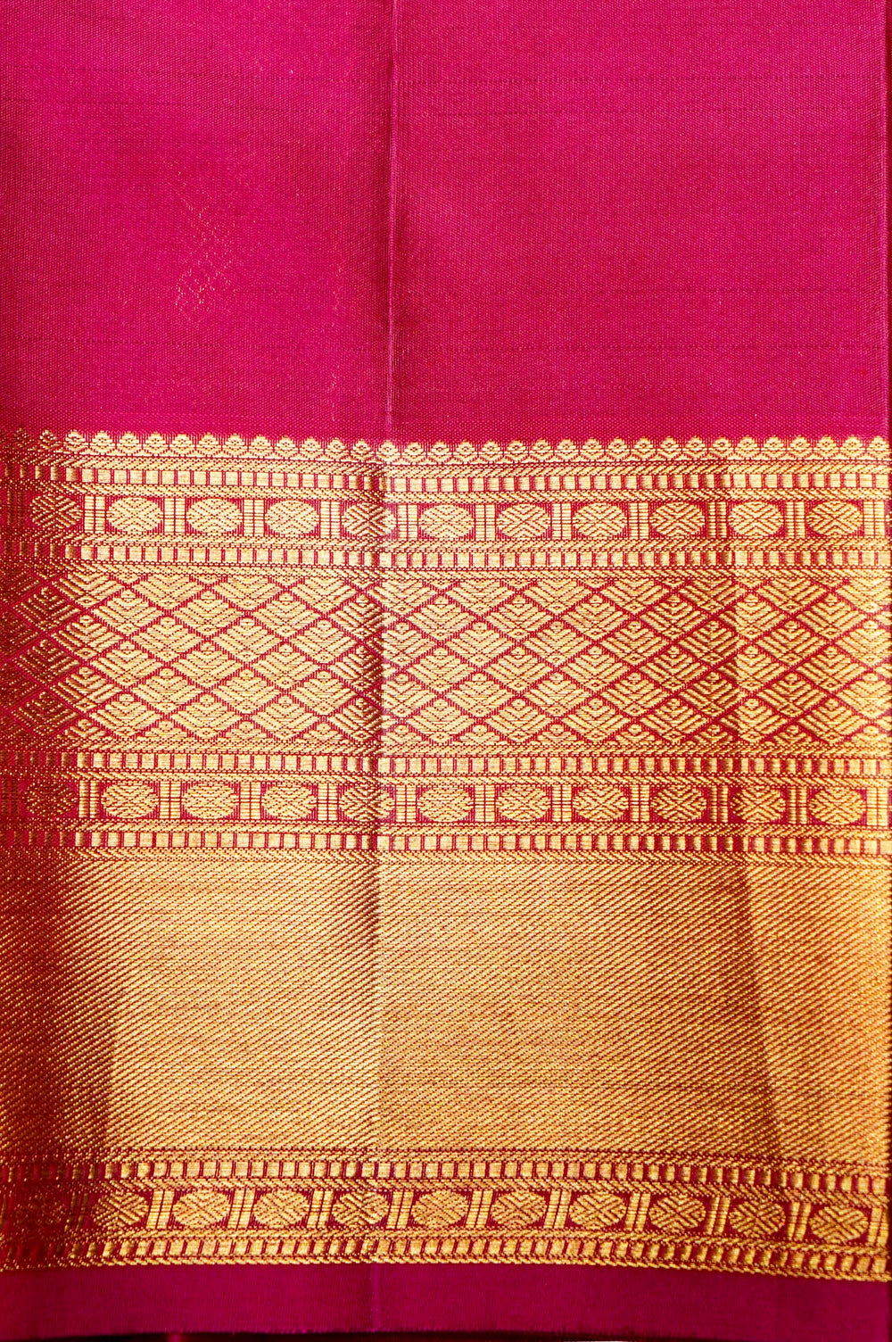 Handwoven Crimson Red Brocade Kanjivaram Silk Saree