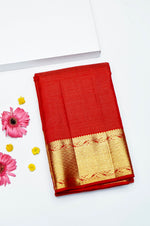 Handwoven Red Banarasi Silk Saree