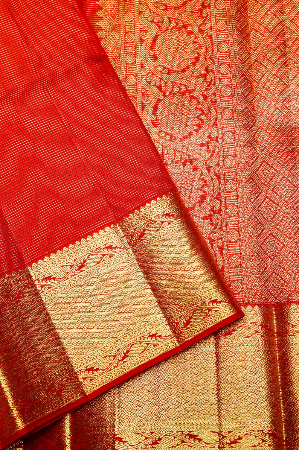 Handwoven Red Banarasi Silk Saree