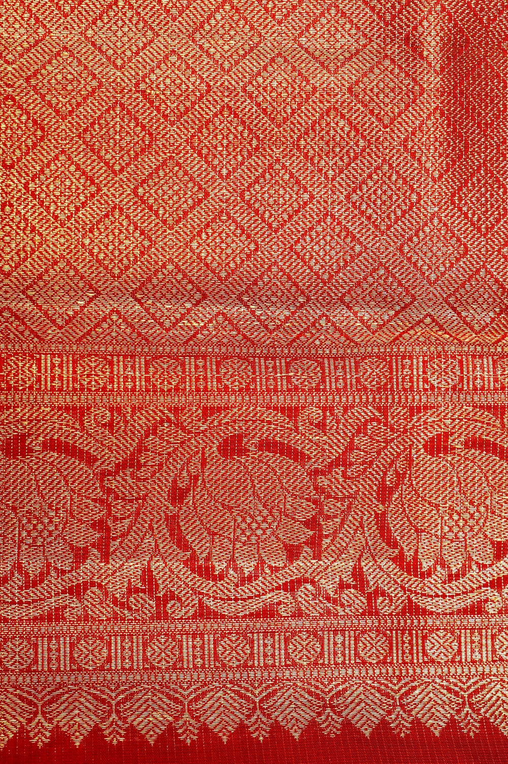 Handwoven Red Banarasi Silk Saree