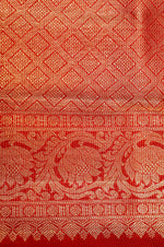 Handwoven Red Banarasi Silk Saree