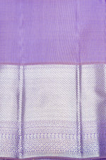 Handwoven Lavender Brocade Kanjivaram Silk Saree