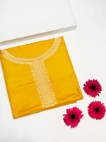 Handwoven Yellow Banarasi Katan Silk Co-ord Set