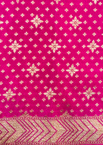 Violet Purple Geometric Crepe  Handwoven Banarasi Saree