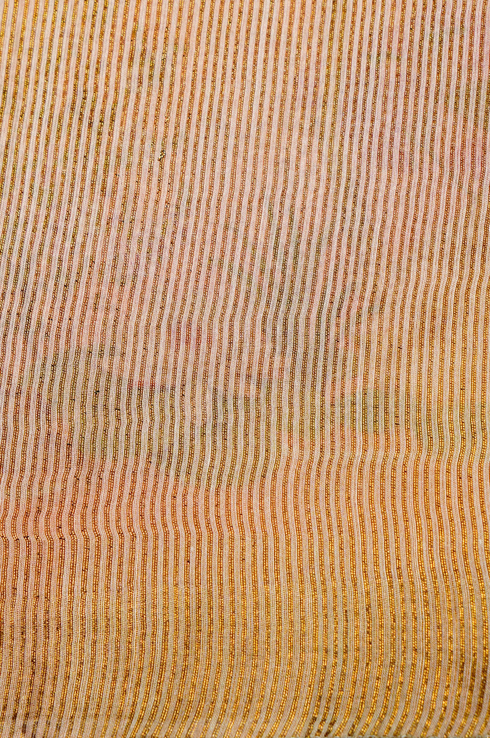 Handwoven Peach Banarasi Tussar Silk Saree