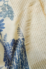 Handwoven Cream Banarasi Tussar Silk Saree