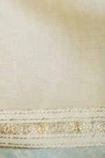 Handwoven Cream Banarasi Tussar Silk Saree