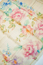 Handwoven Cream Banarasi Tussar Silk Saree