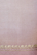 Handwoven Onion Pink Banarasi Tussar Silk Saree