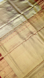 Designer Golden Kanjivaram Silk Saree