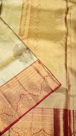 Designer Golden Kanjivaram Silk Saree