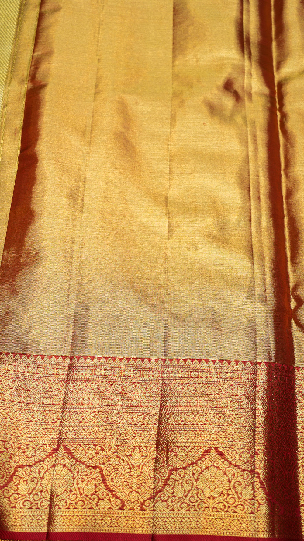 Designer Golden Kanjivaram Silk Saree