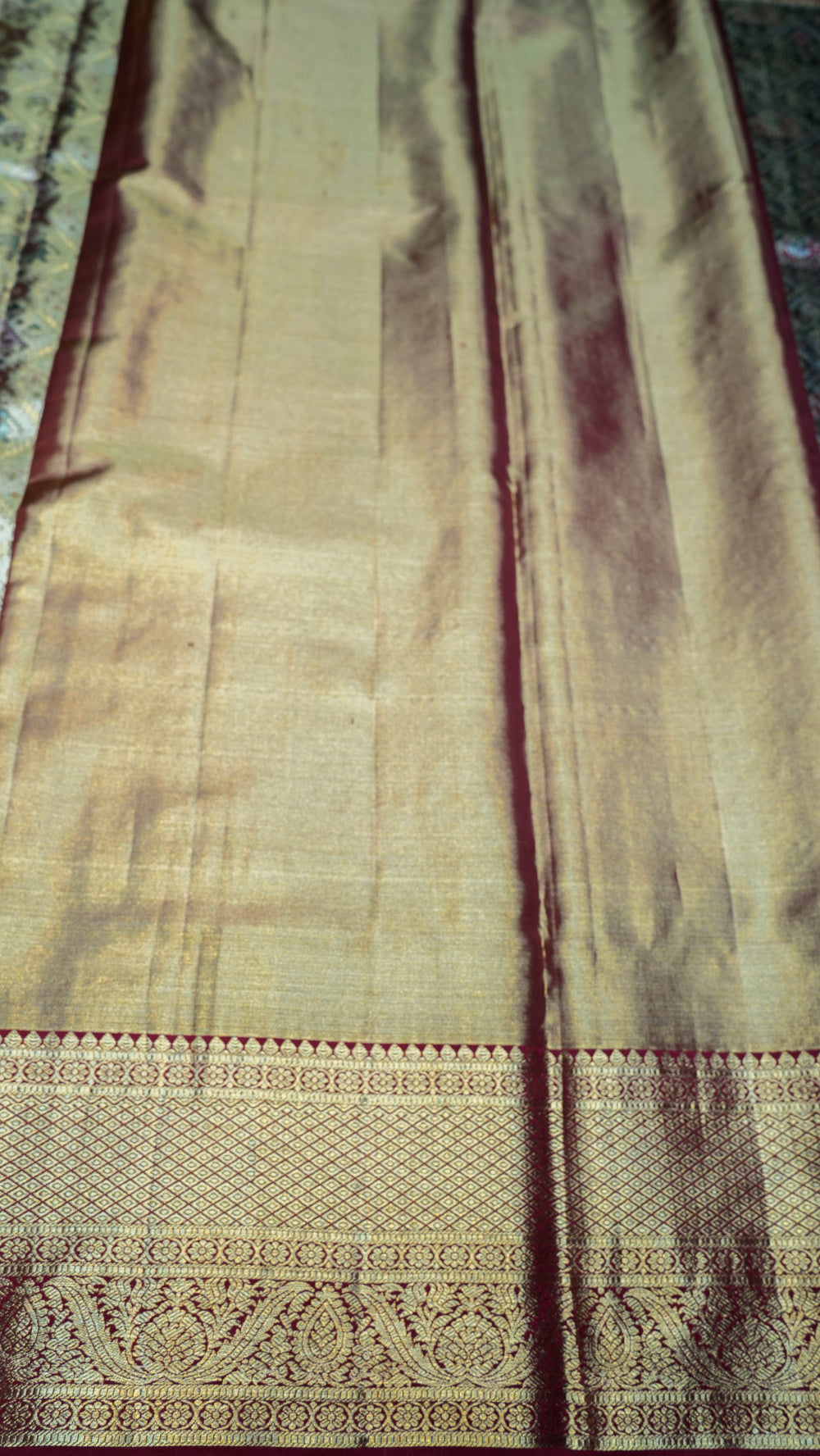 Designer Golden Patola Kanjivaram Silk Saree