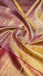 Designer Golden Kanjivaram Silk Saree