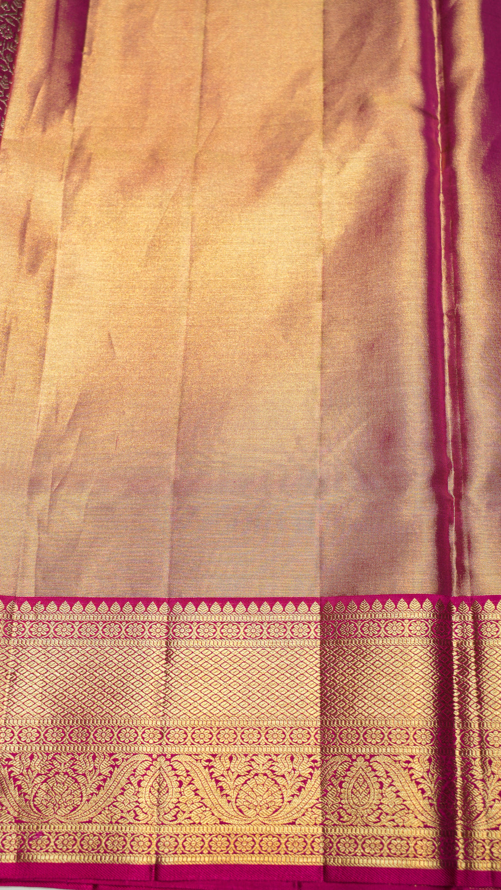 Designer Golden Kanjivaram Silk Saree