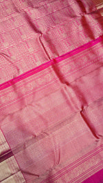 Designer Rani Pink Kanjivaram Silk Saree