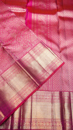 Designer Rani Pink Kanjivaram Silk Saree