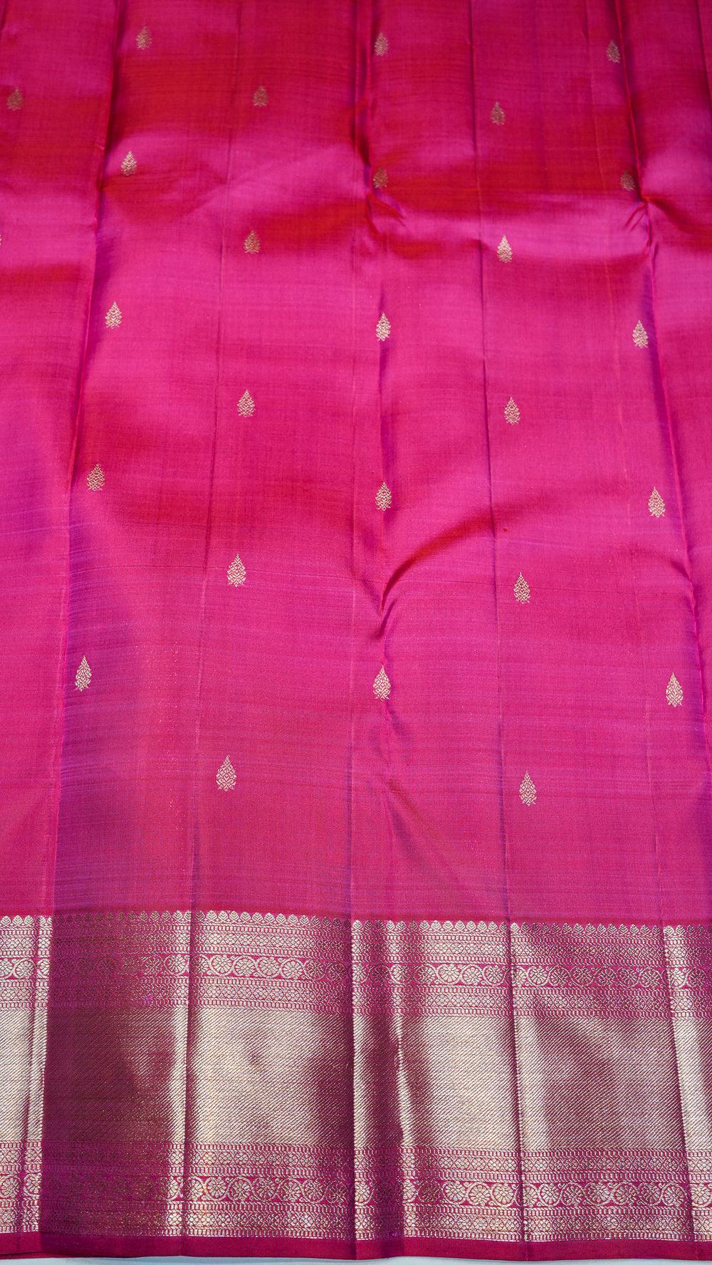 Designer Rani Pink Kanjivaram Silk Saree