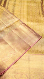 Designer Golden Kanjivaram Silk Saree