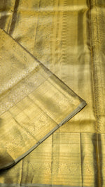 Designer Golden Kanjivaram Silk Saree