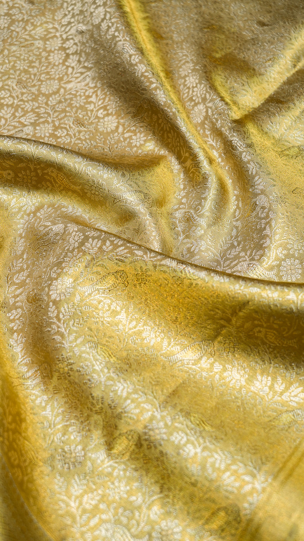 Designer Golden Kanjivaram Silk Saree