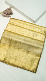 Designer Golden Kanjivaram Silk Saree