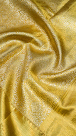 Designer Golden Kanjivaram Silk Saree