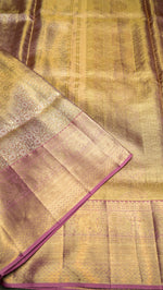Designer Golden Kanjivaram Silk Saree