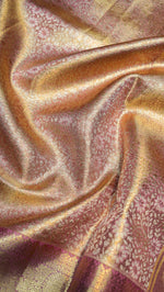 Designer Golden Kanjivaram Silk Saree