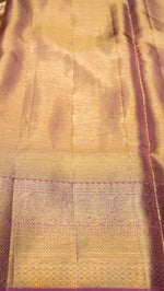 Designer Golden Kanjivaram Silk Saree