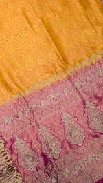 Designer Mustard Yellow Kanjivaram Silk Saree