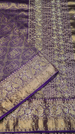 Designer Purple Kanjivaram Silk Saree