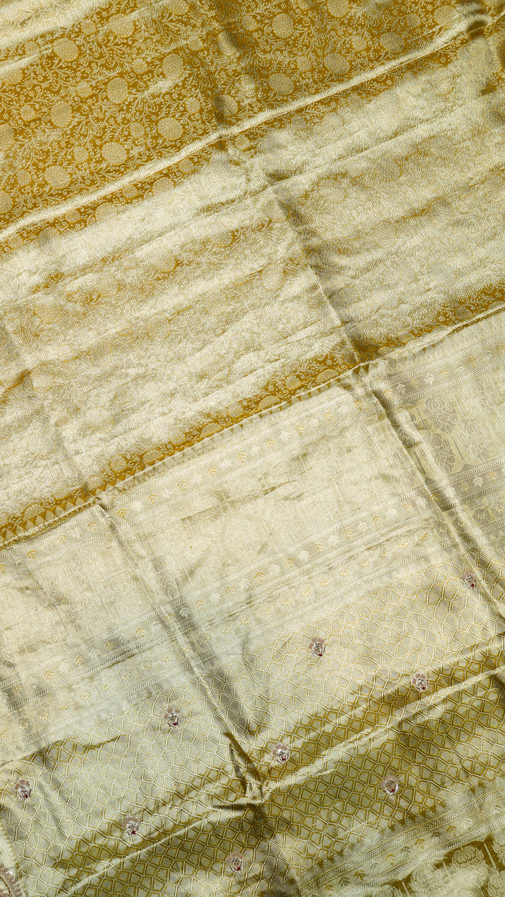 Designer Golden Kanjivaram Silk Saree