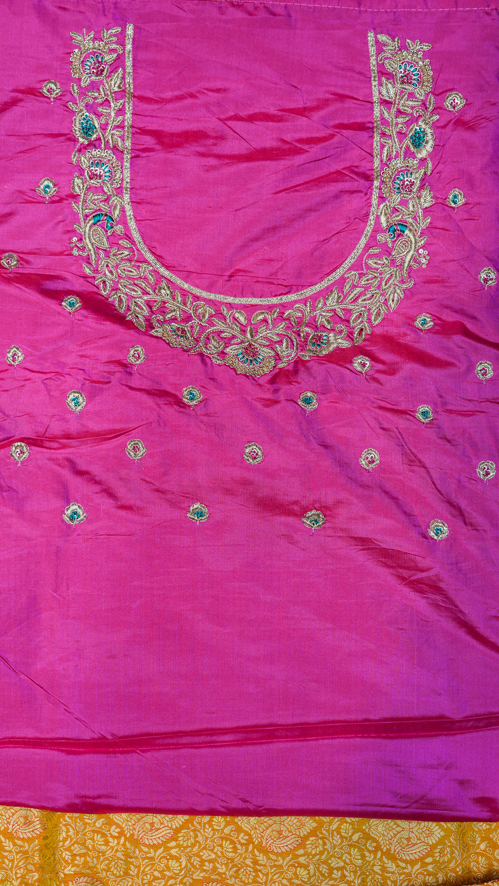 Designer Mustard Yellow Kanjivaram Silk Saree