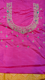 Designer Mustard Yellow Kanjivaram Silk Saree